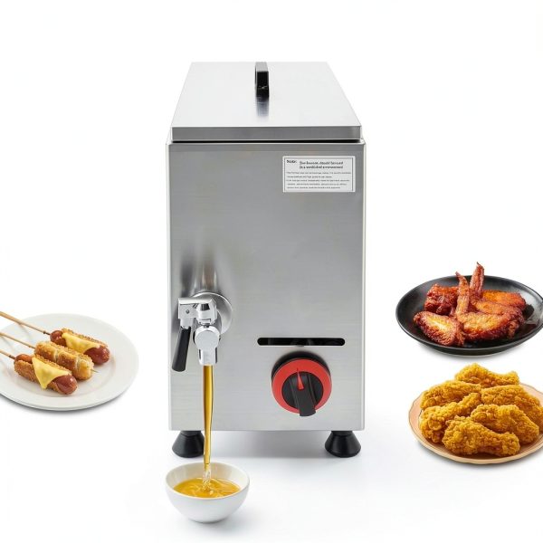 Gas Frying Machine LLHZGAO 21L Commercial LPG Deep Fryer with 12 Racks-8