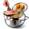 304 Stainless Steel Frying Pot ASDFB 11" 2.2L Deep Fryer Temp Control-4