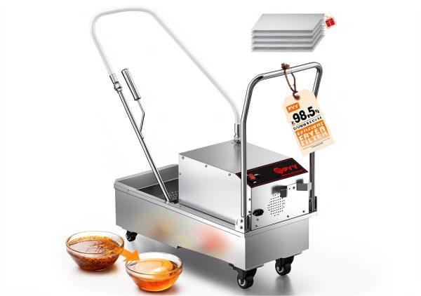Fryer Filter Machine PYY 10.5GAL Stainless Steel 550W Oil Filter-0