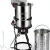 Turkey Deep Fryer VEVOR 30qt Aluminum Commercial Fryer 54k BTU Propane-9