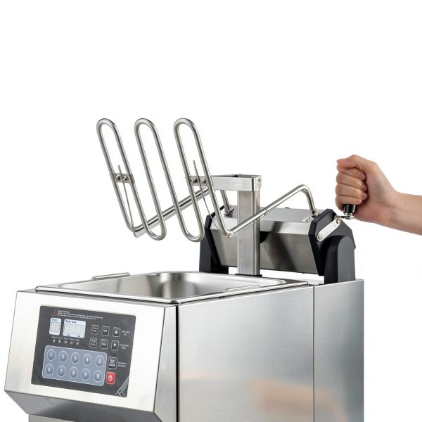 Commercial Deep Fryer Airosia ZL-3609S Stainless Steel 1800W Auto Lift-2