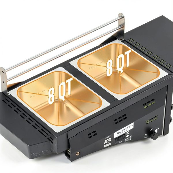 Outdoor Fryer Bonnlo Dual 8QT Tanks 24,000 BTU Propane Deep Fryer-2
