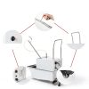 550W Mobile Fryer Oil Filter Machine DEFNES 55L Stainless 5‑Layer-6