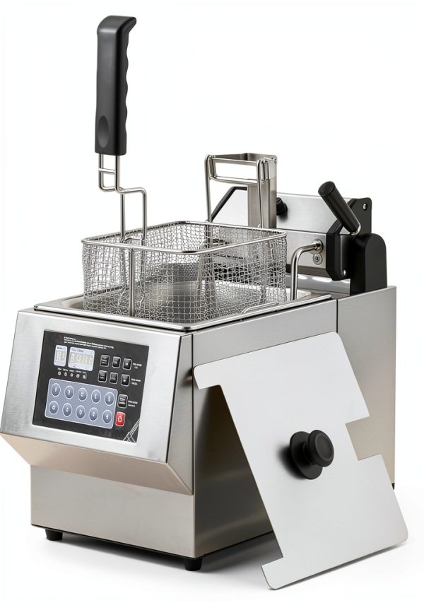 Commercial Deep Fryer Airosia ZL-3609S Stainless Steel 1800W Auto Lift-0
