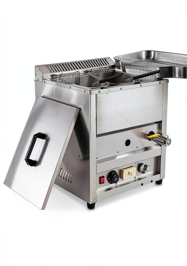 Commercial Gas Deep Fryer KJYLJYX Countertop Propane Large Capacity-3
