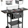 Outdoor Fryer Bonnlo Dual 8QT Tanks 24,000 BTU Propane Deep Fryer-5