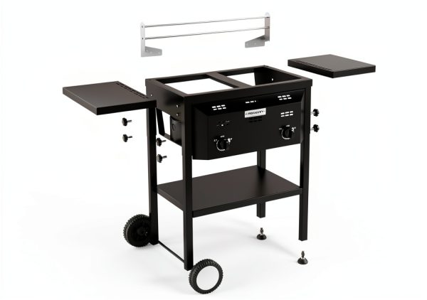 Outdoor Fryer Bonnlo Dual 8QT Tanks 24,000 BTU Propane Deep Fryer-4