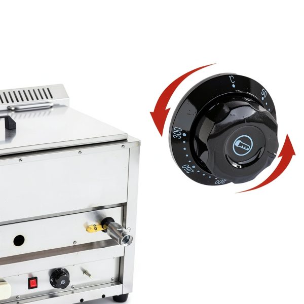 Commercial Gas Deep Fryer KJYLJYX Countertop Propane Large Capacity-6