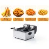 Vexon 3000W Electric Deep Fryer with Double 3L Baskets, Silver-1